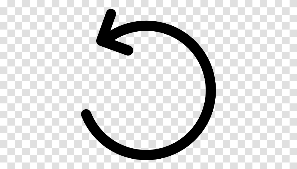 Counterclockwise Circular Arrow, Logo, Trademark Transparent Png
