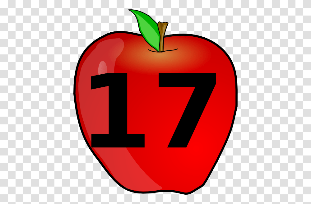Counting Apple Clip Art, Number, Plant Transparent Png