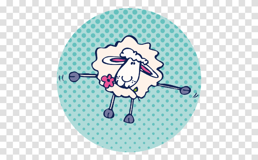 Counting Sheep Round Coaster Circle Outline Background, Sewing Transparent Png