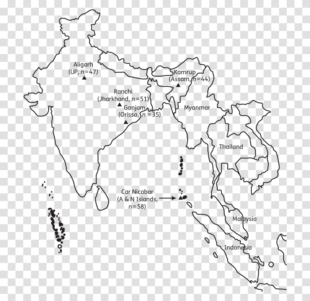 Countries In Southeast Asia, Map, Diagram, Plot, Atlas Transparent Png