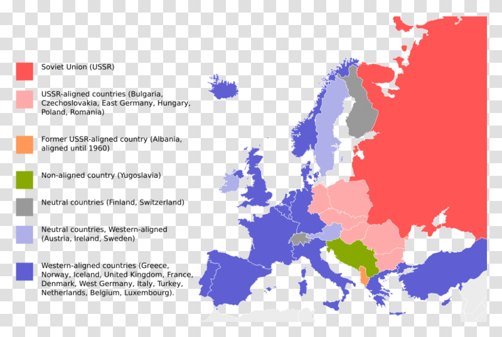 Countries Were Involved In The Cold War, Plot, Map, Diagram, Atlas Transparent Png