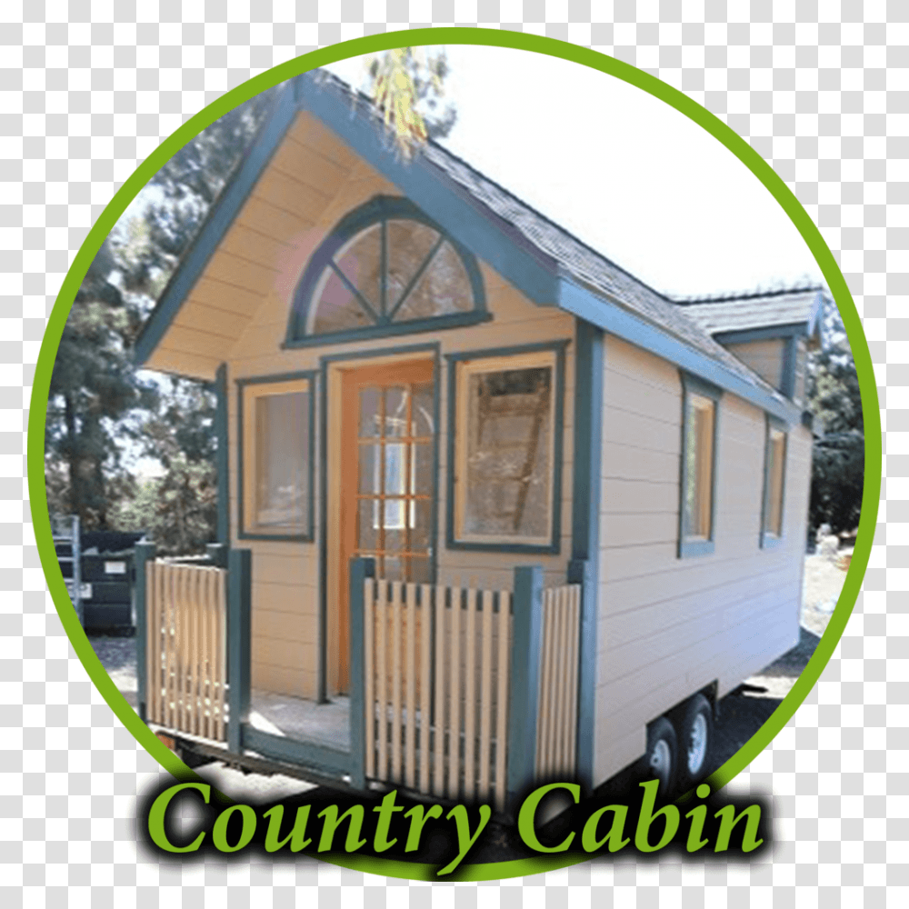 Country Cabin Circle Cottage, Housing, Building, House, Mobile Home Transparent Png