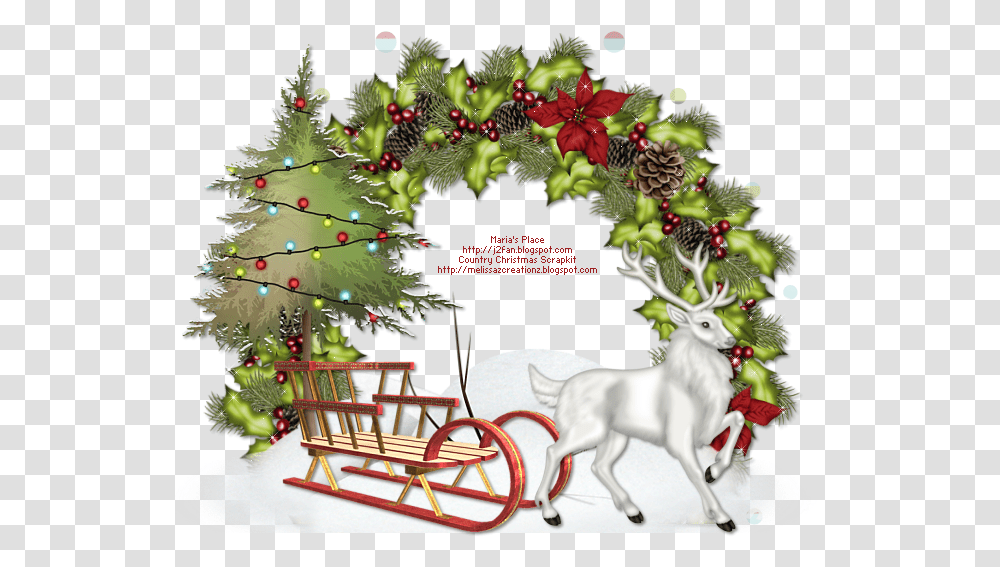 Country Christmas Cartoon Jingfm Christmas Cluster Frame, Tree, Plant, Ornament, Christmas Tree Transparent Png