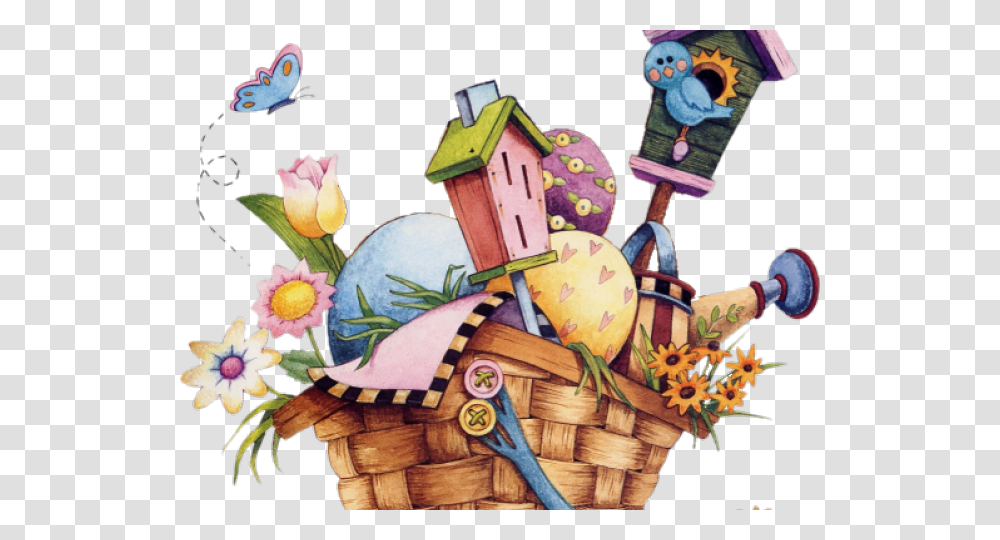 Country Clipart, Toy, Basket, Housing, Building Transparent Png