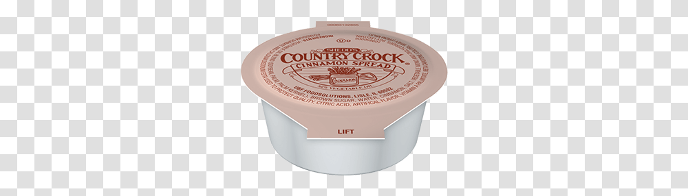 Country Crock Cinnamon Spread Portion Cups 10g Lid, Dessert, Food, Yogurt, Tin Transparent Png