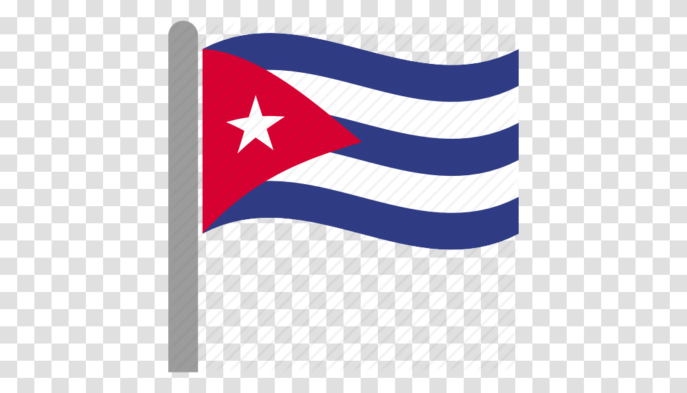 Country Cub Cuba Flag Pole Waving Icon, American Flag Transparent Png