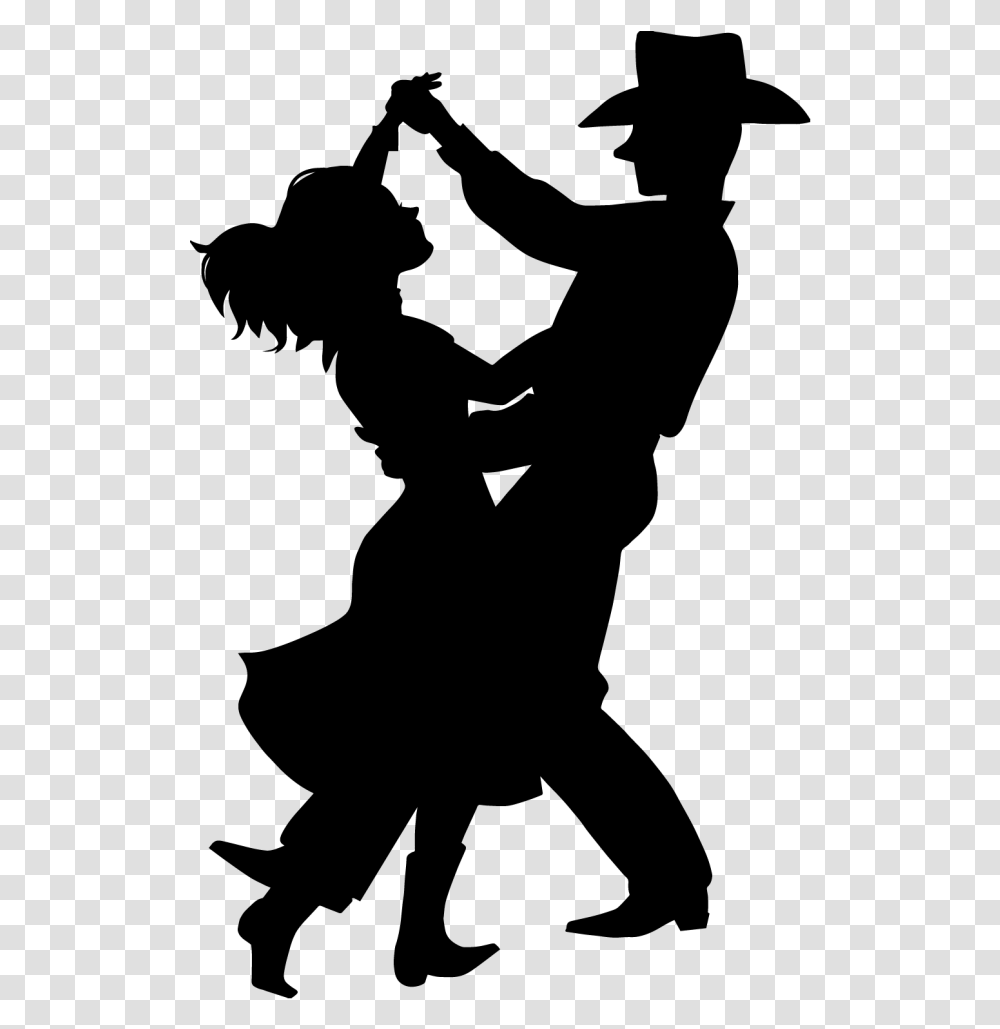 Country Dance Country Western Dance Line Dance Country Dancers Silhouette, Gray, World Of Warcraft Transparent Png