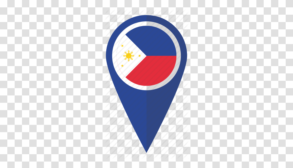 Country Filipino Flag Map Marker National Philippines Pn, Armor, Plectrum Transparent Png