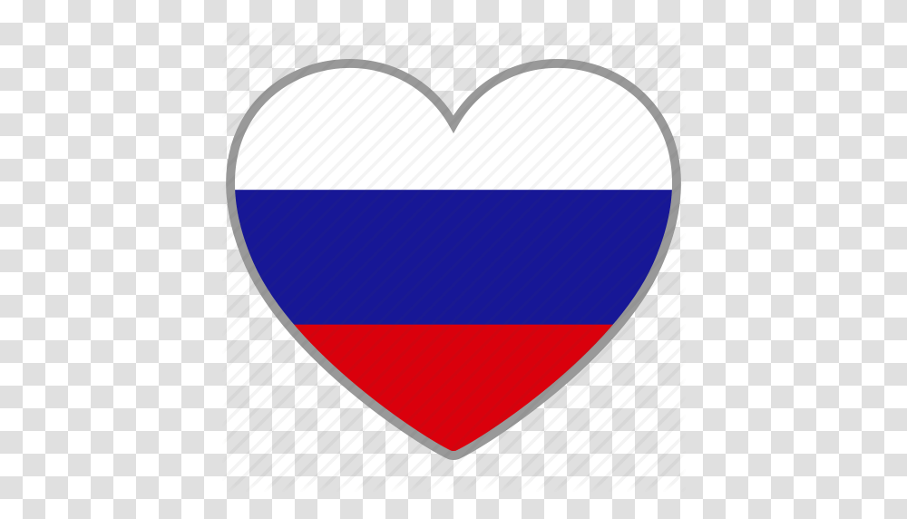 Country Flag Flag Heart Love National Russia Russian Icon, Label, Plectrum Transparent Png