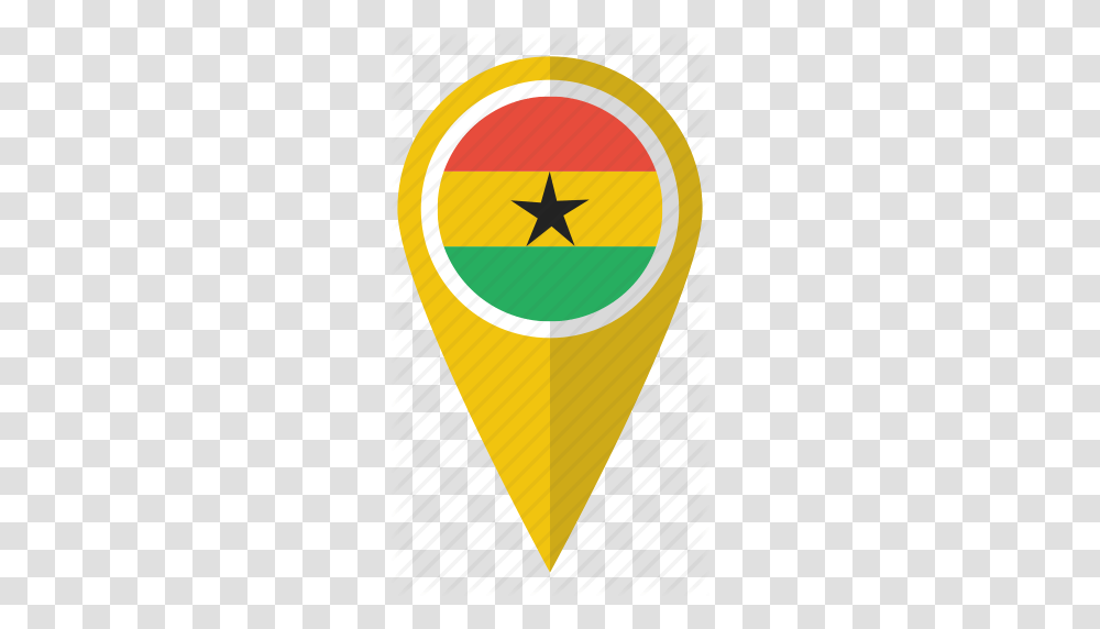 Country Flag Ghana Ghanaian Ghanan Map Marker Pn, Star Symbol, Armor, Rug Transparent Png