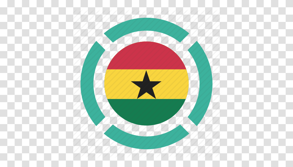 Country Flag Ghana Location Nation Navigation Pn, Star Symbol, Horseshoe, Logo Transparent Png