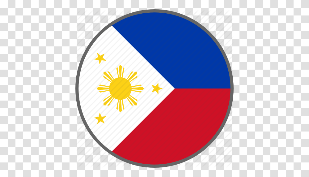 Country Flag Philippines Icon, Logo, Trademark, Label Transparent Png
