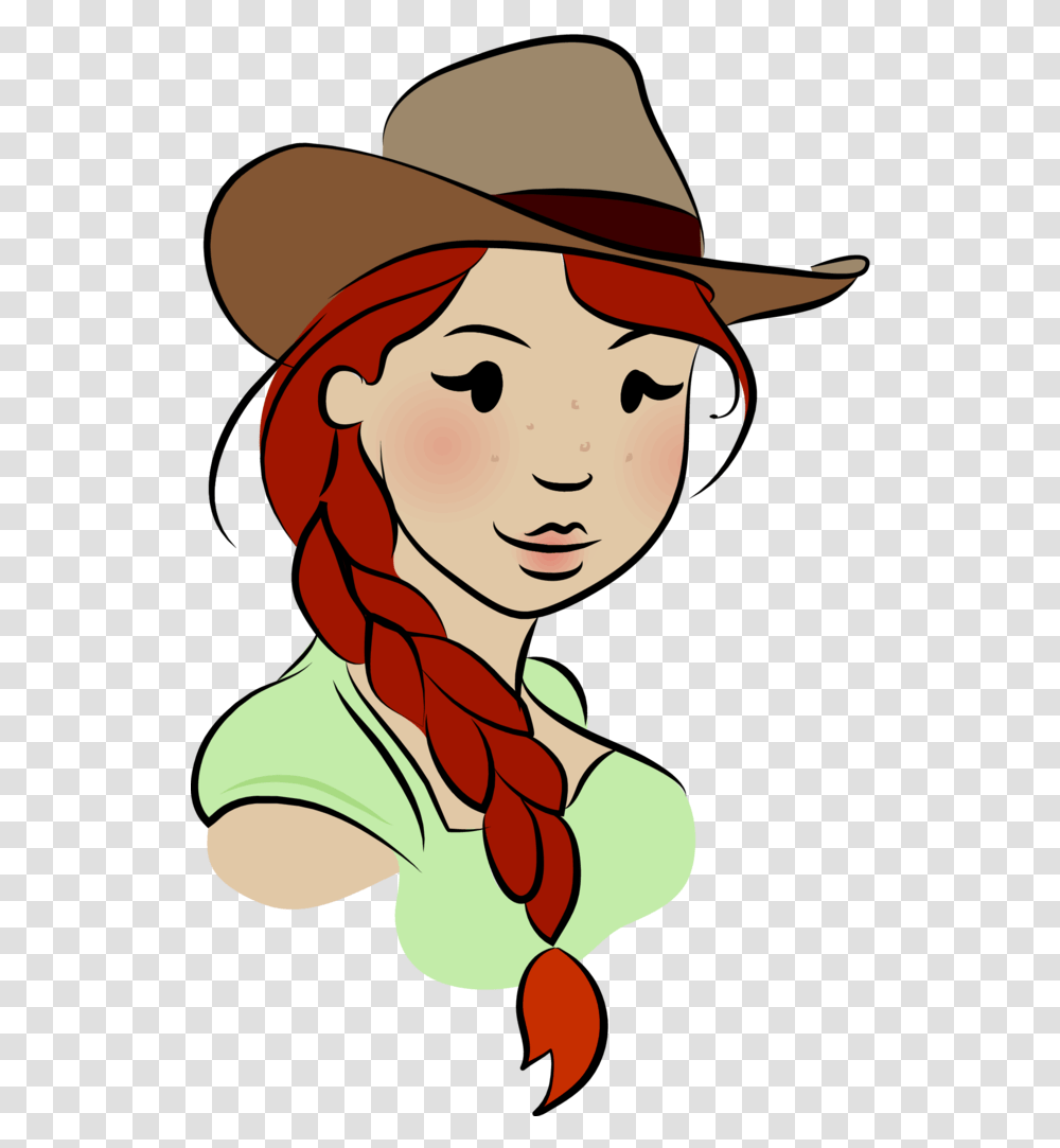 Country Girl Clipart Country Girl, Apparel, Hair, Hat Transparent Png