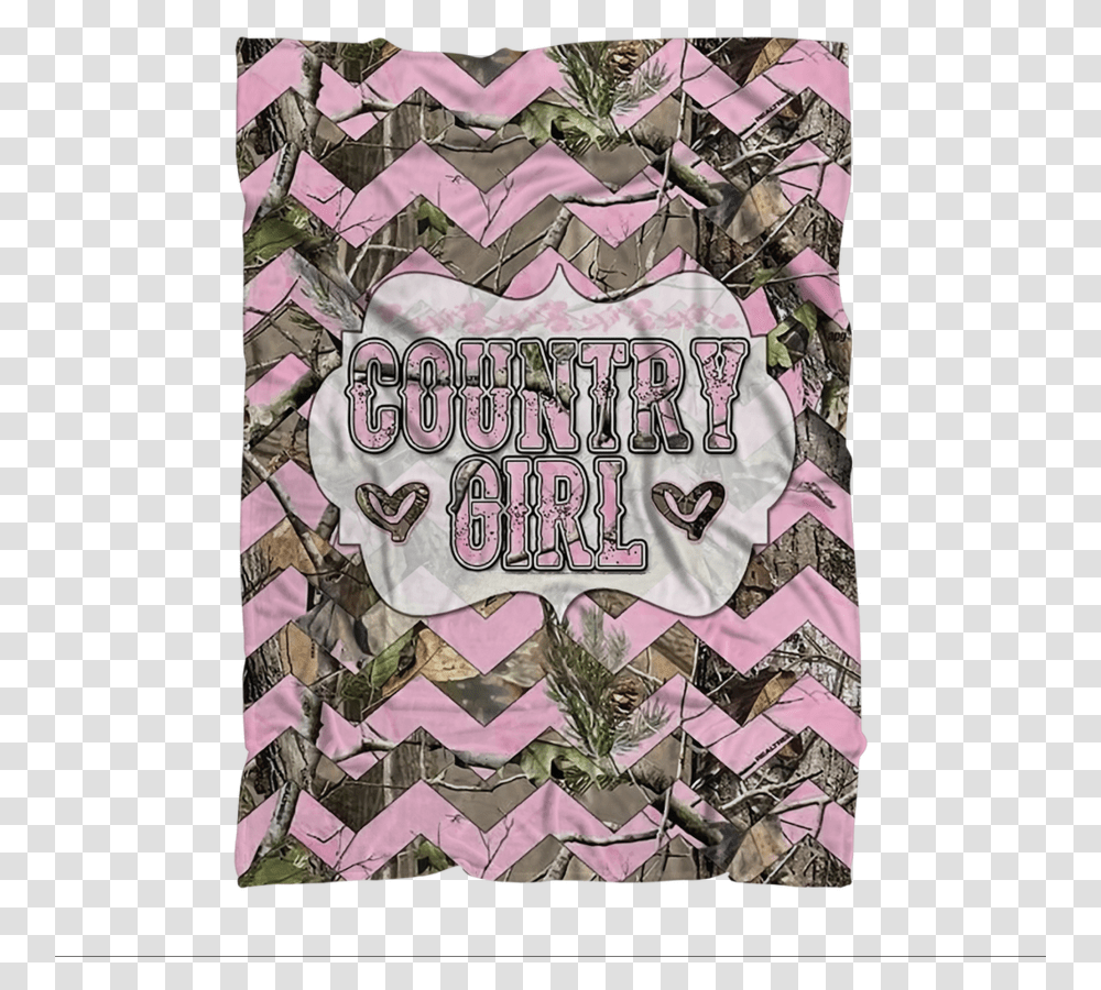Country Girl Premium Sublimation Adult Blanket Pink Camouflage Wallpaper With A Deer, Dress, Accessories, Long Sleeve Transparent Png