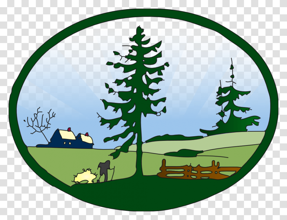 Country Grass Clipart Country Clipart, Tree, Plant, Pine, Conifer Transparent Png