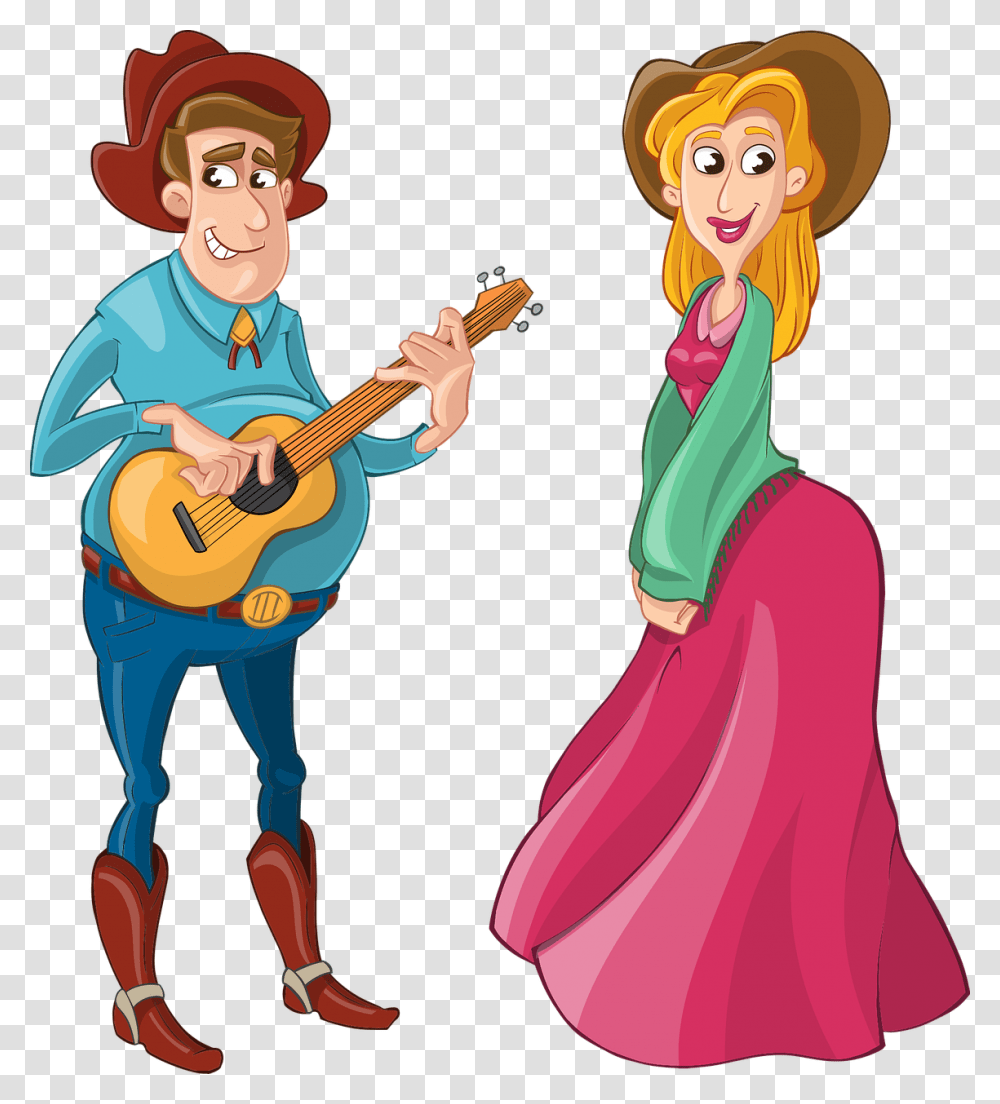 Country Singers Cartoon Clipart, Guitar, Leisure Activities, Musical Instrument, Person Transparent Png