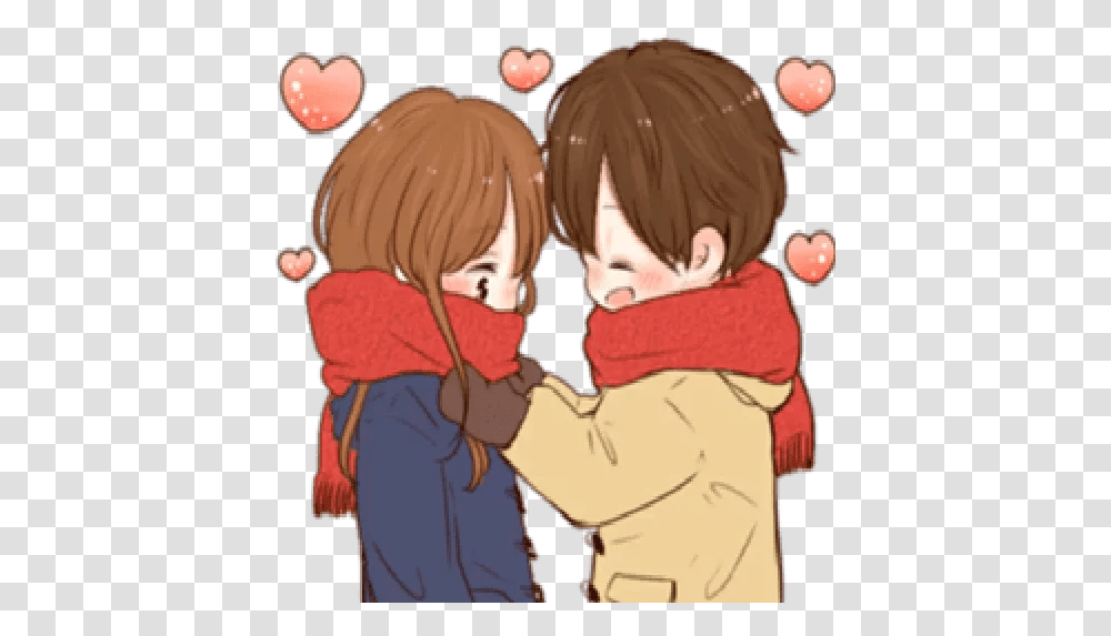 Couple Anime Sticker For Whatsapp Romantic Couple In Love Sticker, Hug, Person, Human, Book Transparent Png