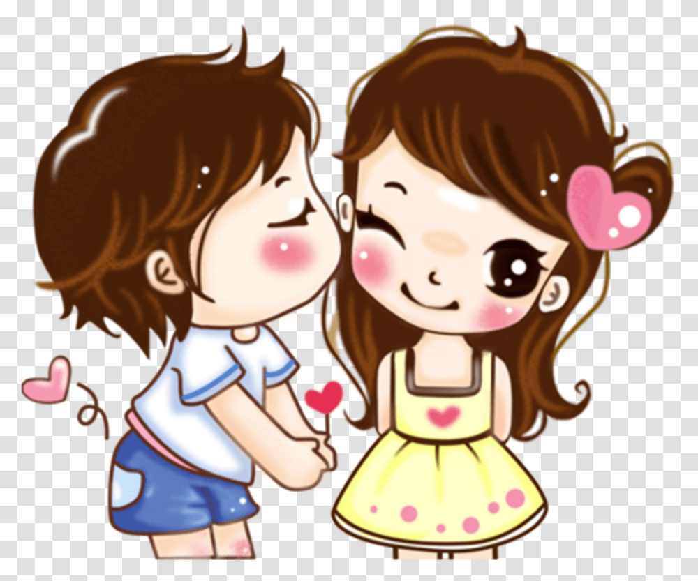 Couple Clipart Cartoon, Person, Girl, Female, Sweets Transparent Png