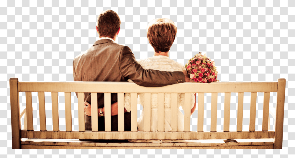 Couple Couple Back Side, Furniture, Person, Human, Crib Transparent Png