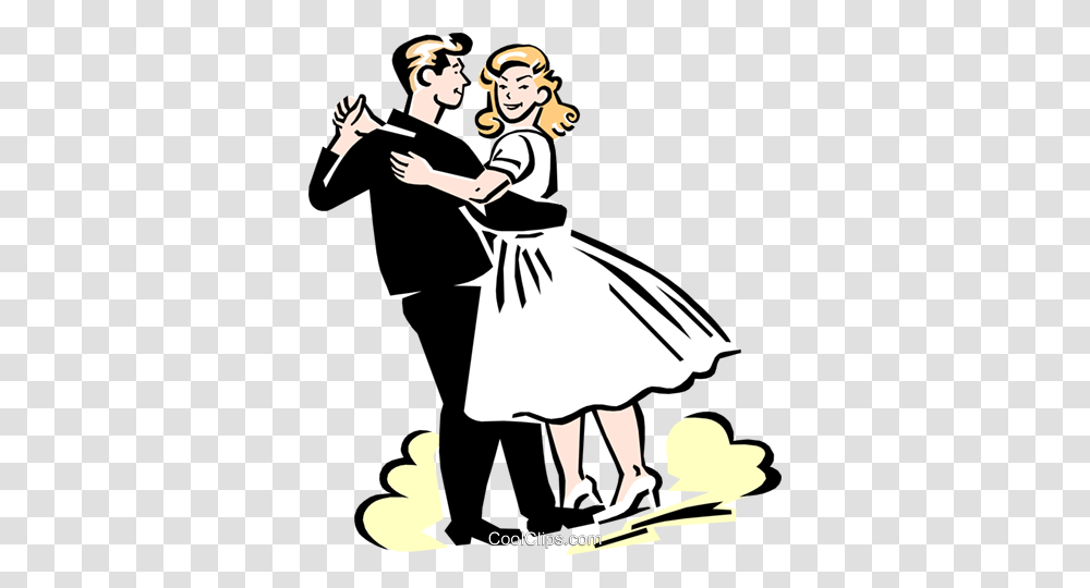 Couple Dancing Royalty Free Vector Clip Art Illustration, Person, Dance, Performer, Leisure Activities Transparent Png
