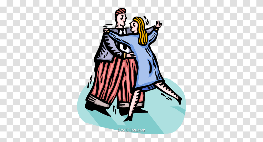 Couple Dancing Royalty Free Vector Clip Art Illustration, Person, Human, Drawing, Performer Transparent Png