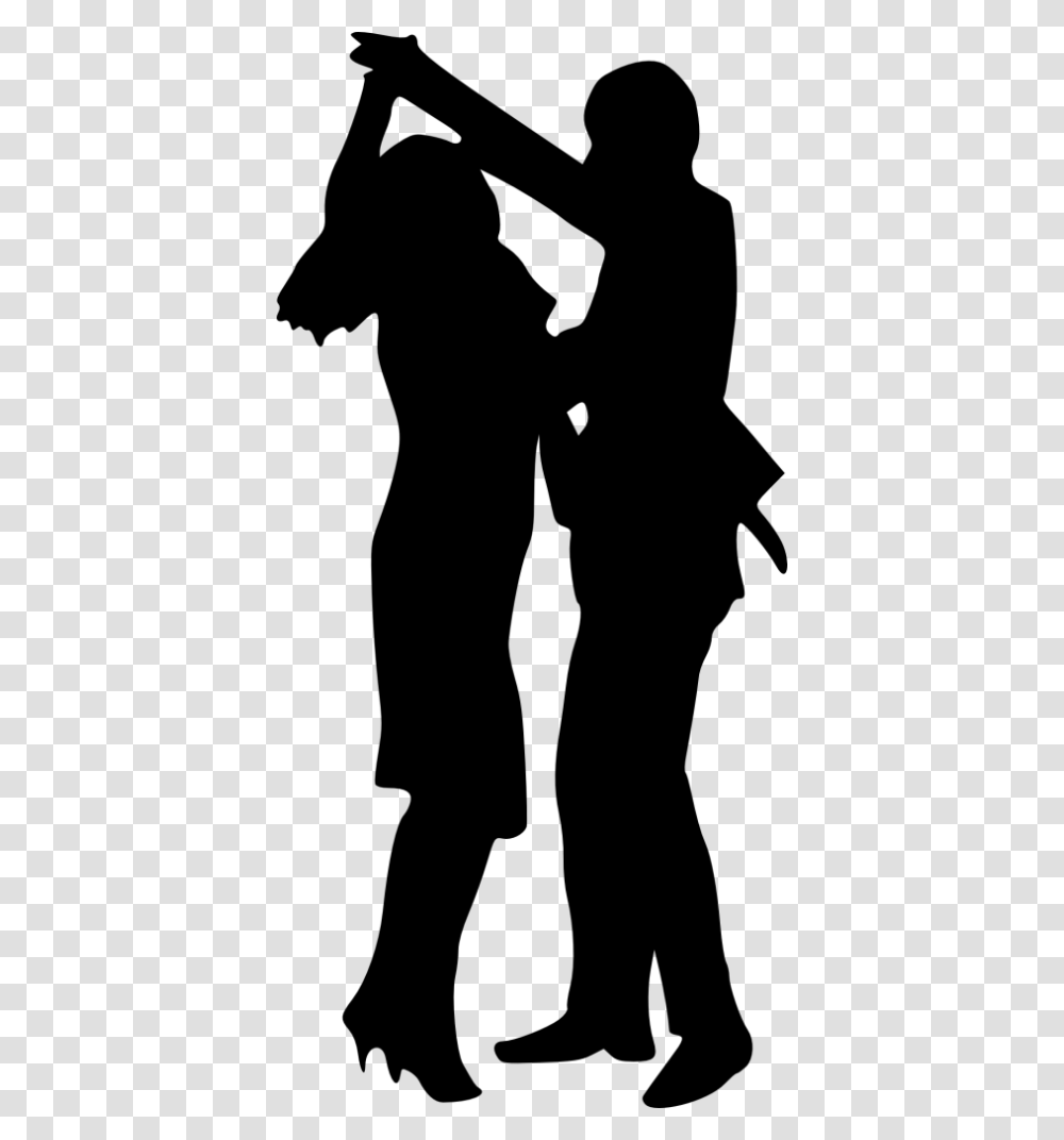 Couple Dancing Silhouette Dancing Silhouette Gif, Person, Pants, People Transparent Png