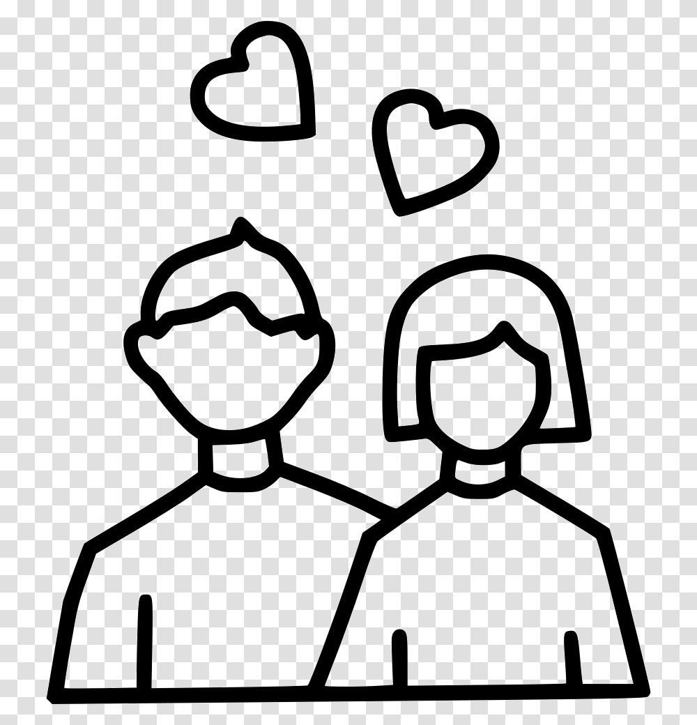 Couple Day Heart Romantic Couple Icon, Dynamite, Tie, Accessories, Stencil Transparent Png