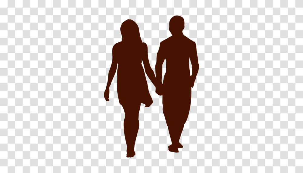 Couple Family Romantic Walk Silhouette, Hand, Person, Human, Holding Hands Transparent Png