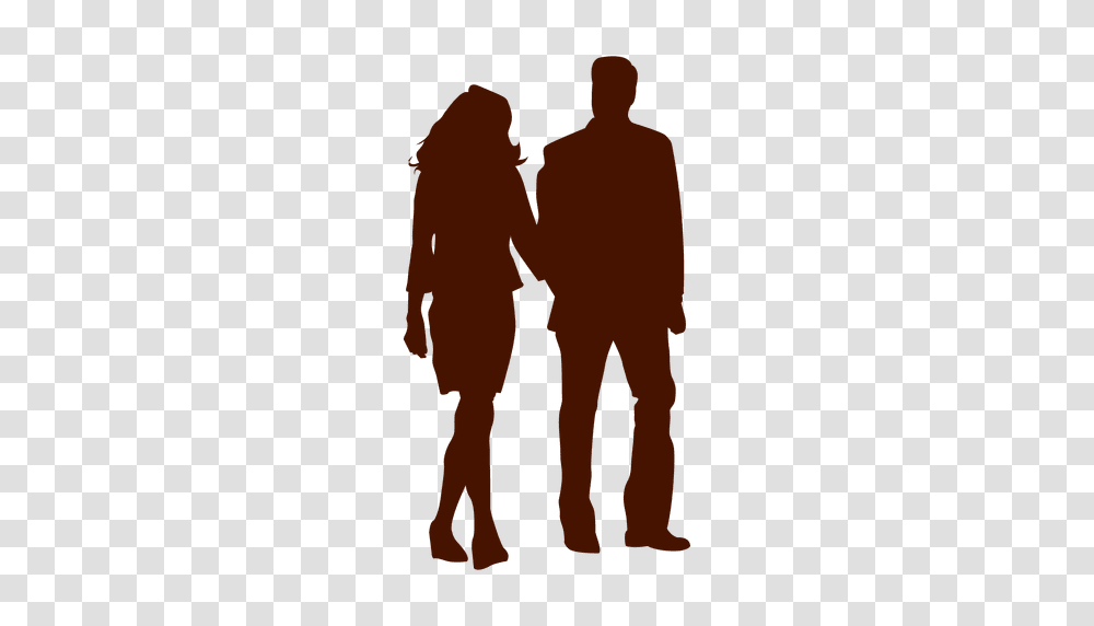 Couple Family Walking Silhouette, Person, Hand, People, Pedestrian Transparent Png