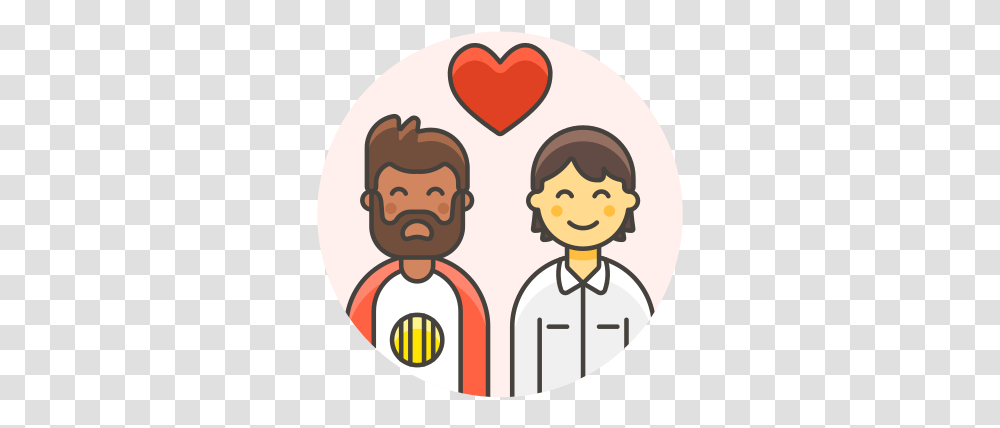 Couple Gay Love Free Icon Of Lgbt Break Up Cartoon, Face, Text, Chef, Heart Transparent Png