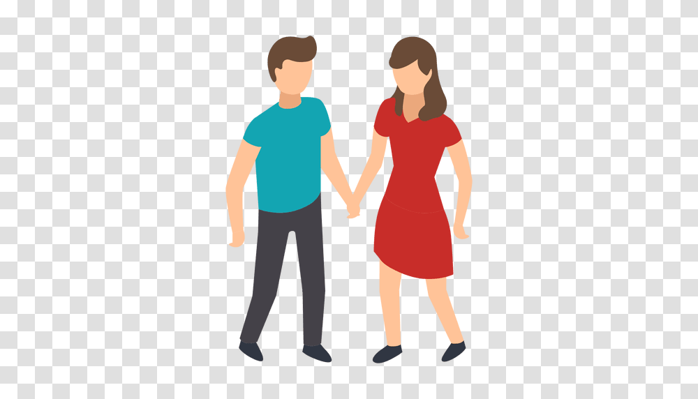 Couple Hand In Hand Illustration, Holding Hands, Person, Human, Green Transparent Png
