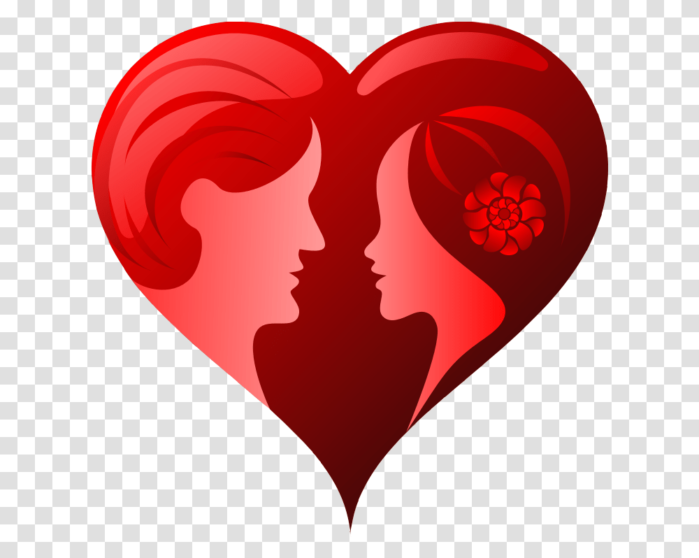 Couple Heart Logo Clipart Valentines Day Couple Transparent Png