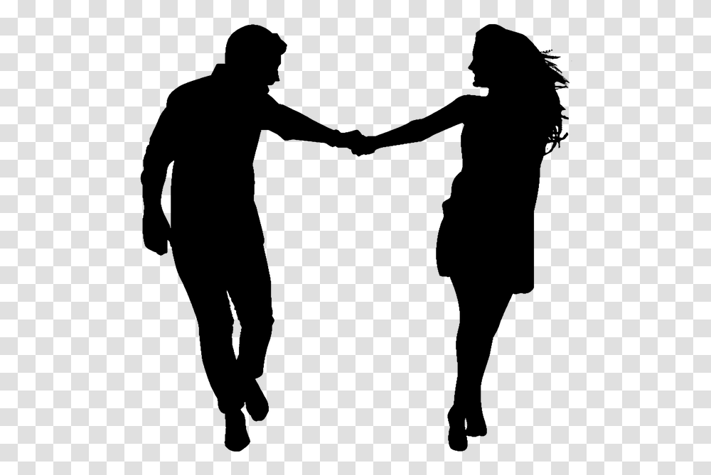 Couple Holding Hands Silhouette, Gray, World Of Warcraft Transparent Png