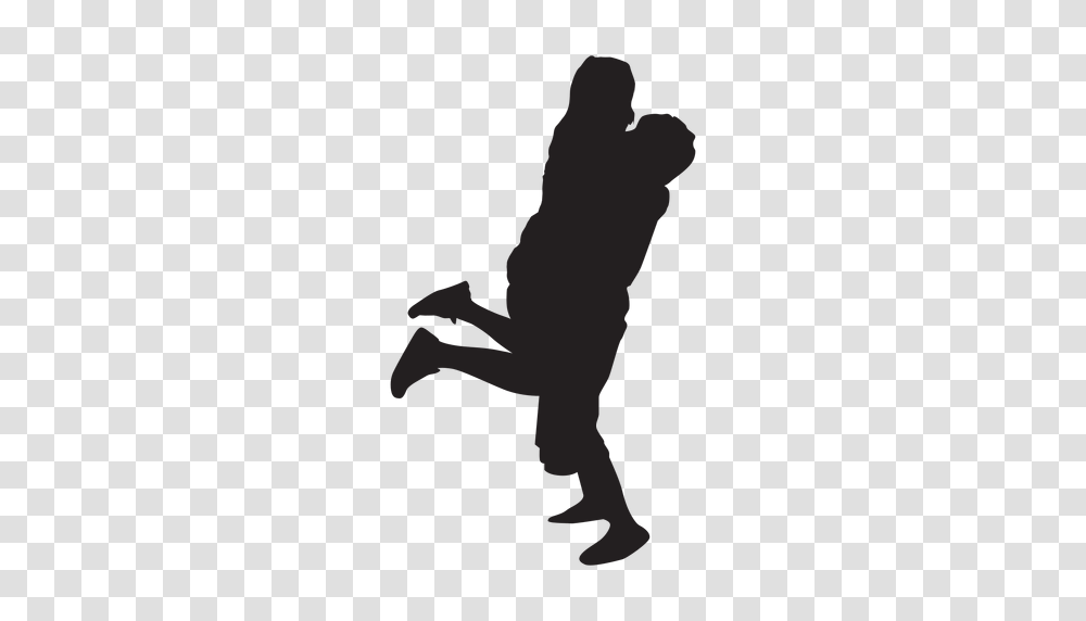 Couple Hug Silhouette, Person, Human, Leisure Activities, Kneeling Transparent Png