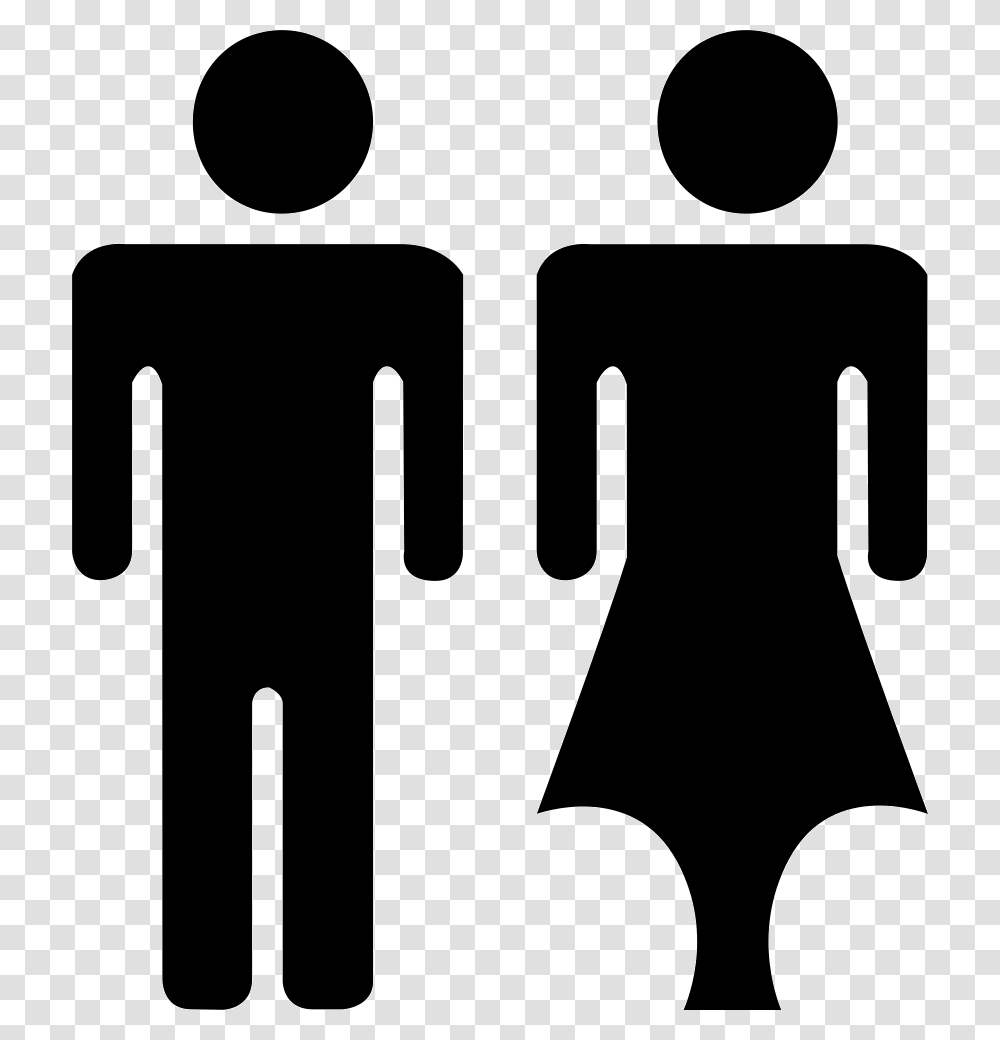 Couple Icon, Stencil, Sign Transparent Png