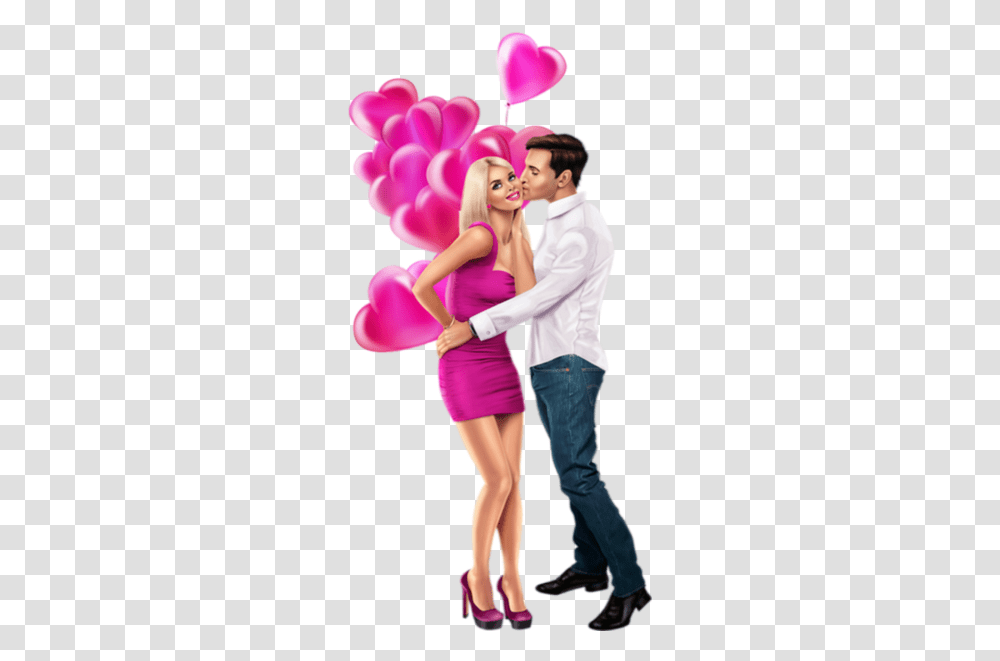 Couple Kissing With Hearts Images Hug Love Couple, Person, Clothing, Female, Pants Transparent Png