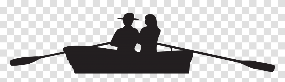Couple On Boat Silhouette Clip Art Gallery, Gray, World Of Warcraft Transparent Png