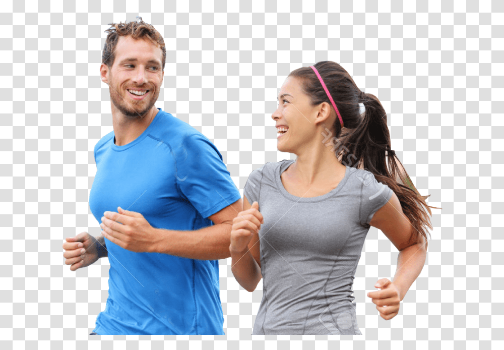 Couple Running, Person, Sport, Sleeve Transparent Png