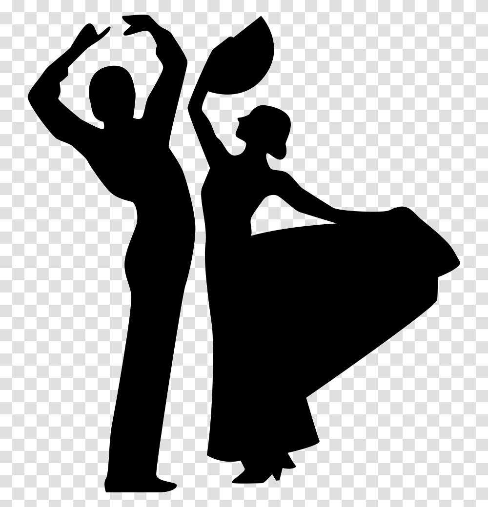 Couple Silhouette Flamenco Dancers Silhouette, Dance Pose, Leisure Activities, Person, Human Transparent Png