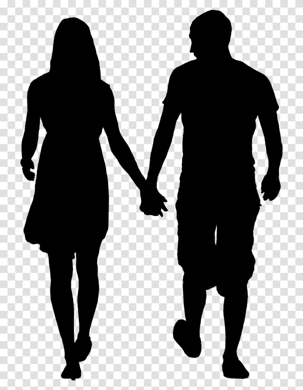 Couple Silhouette, Gray, World Of Warcraft Transparent Png