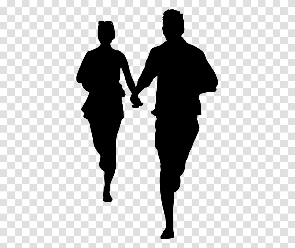 Couple Silhouette, Hand, Person, Human, Holding Hands Transparent Png