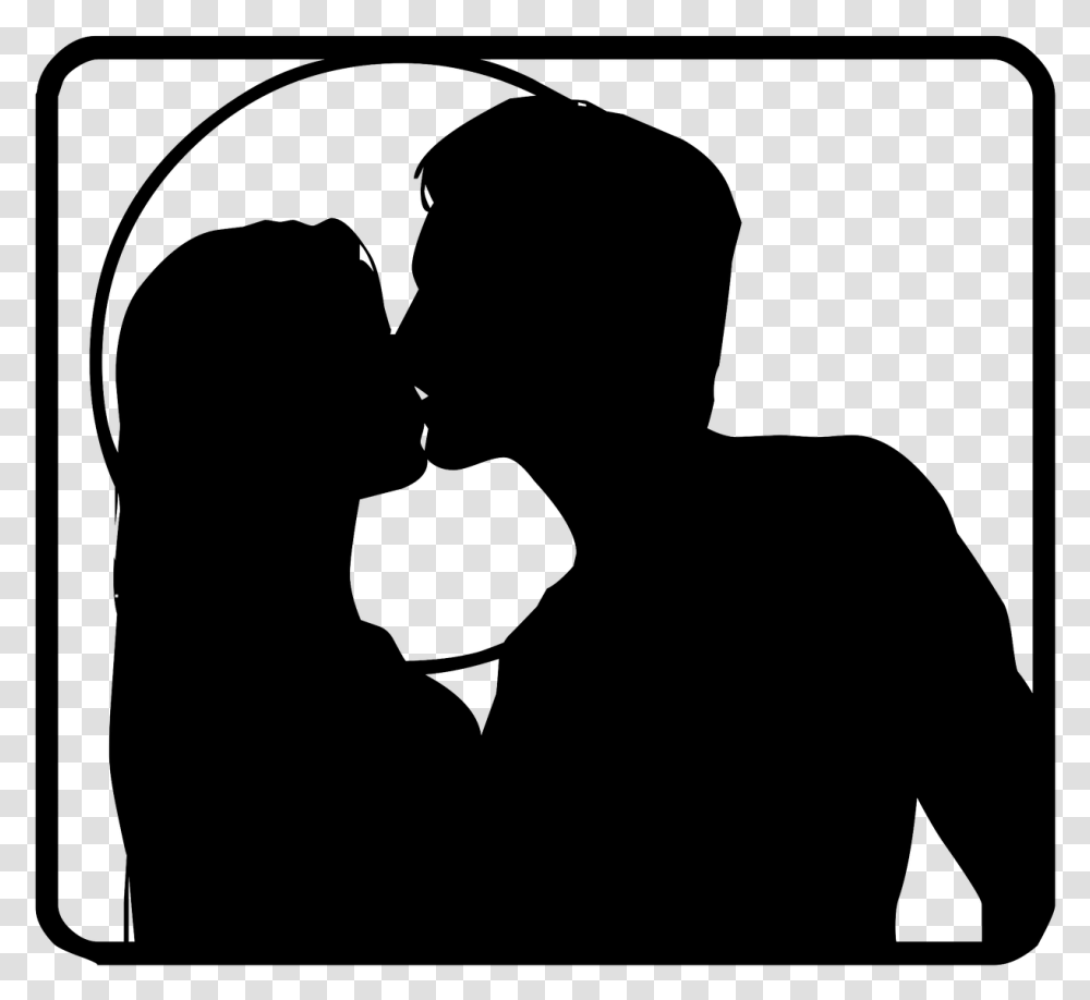 Couple Silhouette Love Free Photo Siluetas De Enamorados, Face, Photography Transparent Png