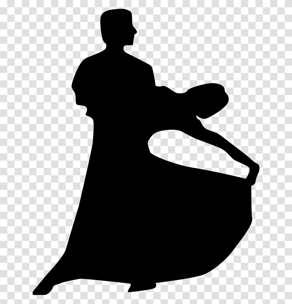 Couple Silhouette Of Flamenco Dance Icon Free Download, Person, Human, Kneeling, Photography Transparent Png