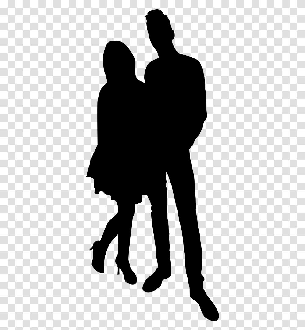 Couple Silhouette Silhouette, Gray, World Of Warcraft Transparent Png