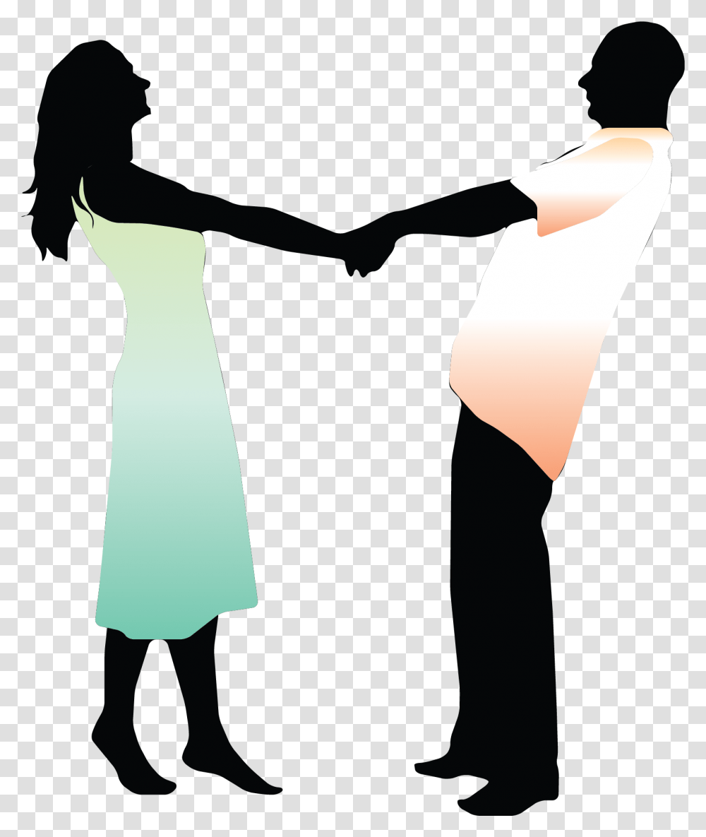 Couple Silhouette, Sleeve, Hand, Person Transparent Png