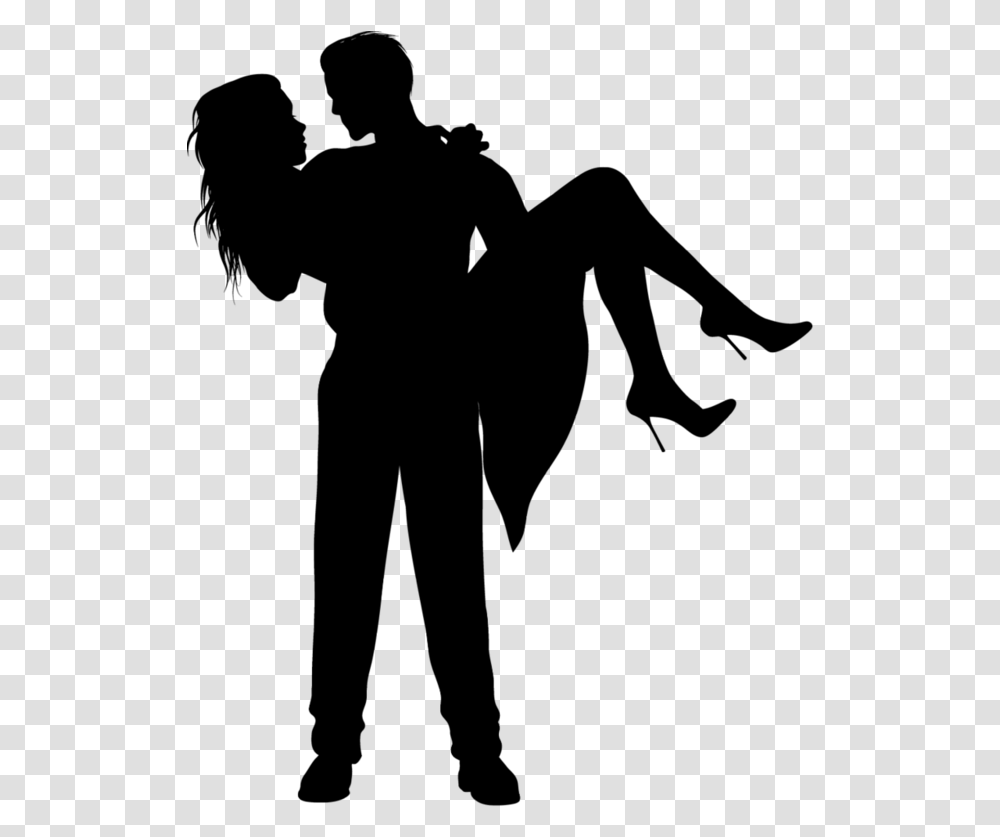 Couple Silhouette Umbrella Kissing Download Take Her In My Arm, Nature, Outdoors, Night, Outer Space Transparent Png