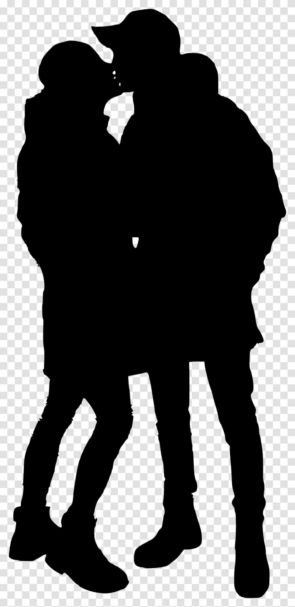 Couple Silhuette, Silhouette, Person, Human, Standing Transparent Png