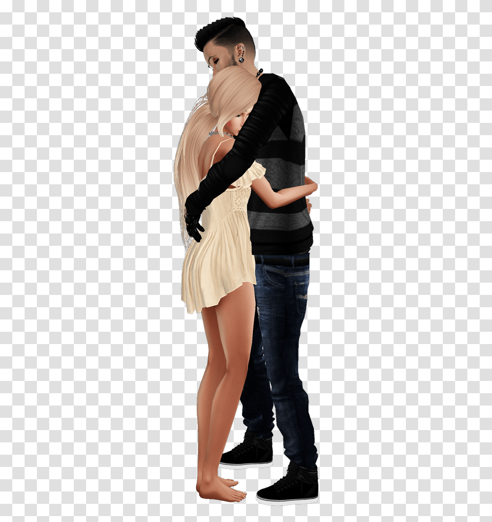 Couple Standing Hugging, Shoe, Footwear, Person Transparent Png