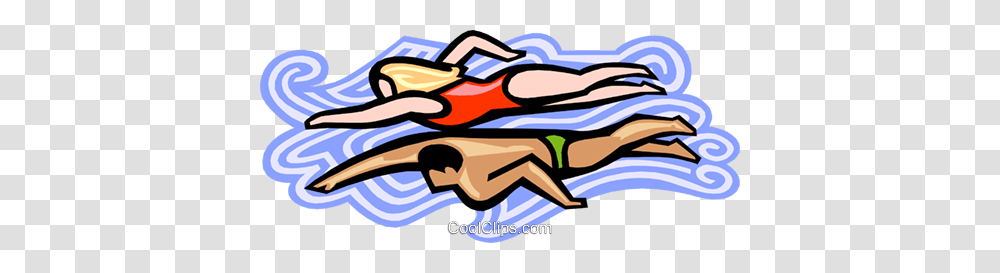 Couple Swimming In The Ocean Royalty Free Vector Clip Art, Outdoors, Nature, Vehicle Transparent Png