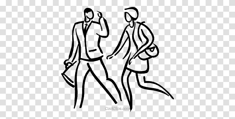 Couple Talking And Walking Royalty Free Vector Clip Art, Modern Art, Drawing, Doodle, Spider Transparent Png